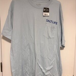 Salt Life Men's Sky Blue Pocket Tee